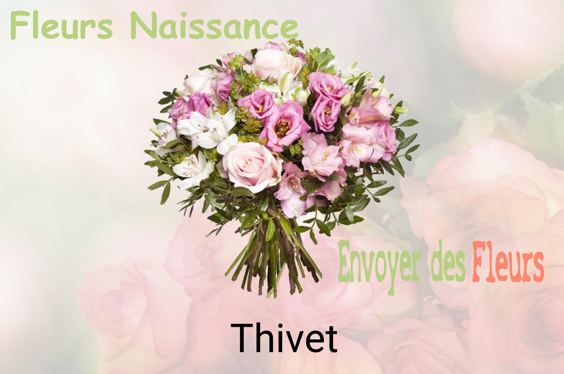 Bouquet de fleurs de naissance livré à Thivet